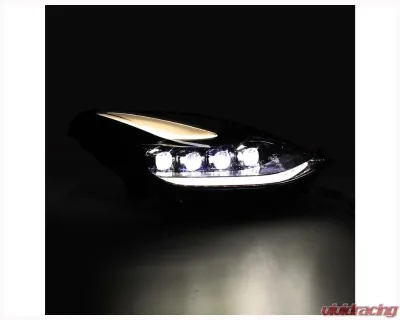 AlphaRex USA NOVA-Series Headlights Alpha-Black for Tesla Model 3/Y 2018-2024 - 880859