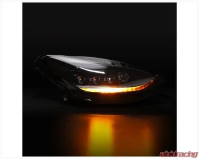 AlphaRex USA NOVA-Series Headlights Alpha-Black for Tesla Model 3/Y 2018-2024 - 880859