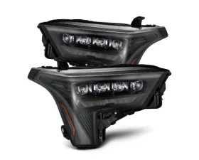 NOVA-Series Headlights w/ Amber DRL (Alpha-Black) AlphaRex USA