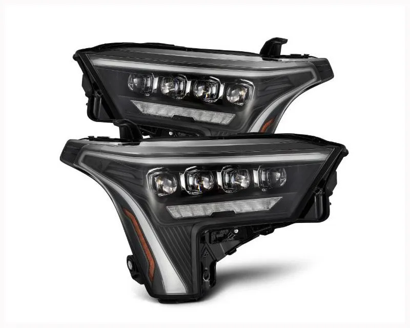 NOVA-Series Headlights w/ Amber DRL (Black) AlphaRex USA - 880872