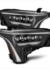 NOVA-Series Headlights w/ Amber DRL (Black) AlphaRex USA                                     - 880872 - Image 6