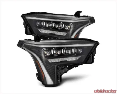 NOVA-Series Headlights w/ Amber DRL (Black) AlphaRex USA - 880872