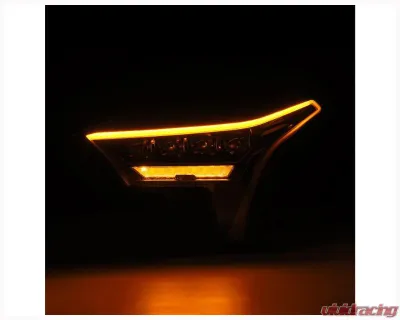 NOVA-Series Headlights w/ Amber DRL (Black) AlphaRex USA - 880872