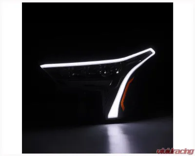 NOVA-Series Headlights w/ Amber DRL (Black) AlphaRex USA - 880872