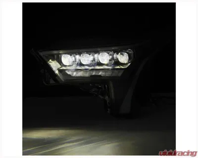 NOVA-Series Headlights w/ Amber DRL (Black) AlphaRex USA - 880872