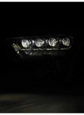 NOVA-Series Headlights w/ Amber DRL (Black) AlphaRex USA                                     - 880872 - Image 6