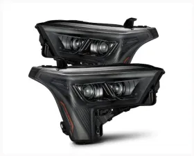 NOVA-Series Headlights w/ Amber DRL (Alpha-Black) AlphaRex USA