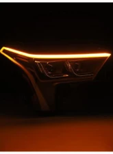 NOVA-Series Headlights w/ Amber DRL (Black) AlphaRex USA                                     - 880874 - Image 3