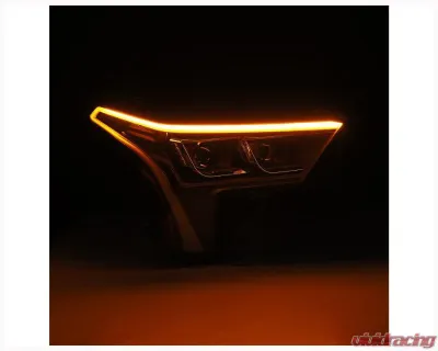 NOVA-Series Headlights w/ Amber DRL (Black) AlphaRex USA - 880874