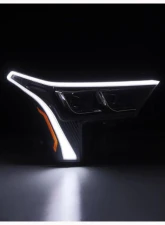 NOVA-Series Headlights w/ Amber DRL (Black) AlphaRex USA                                     - 880874 - Image 4