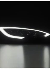 AlphaRex USA NOVA-Series Black LED Headlights for Tesla Model S 2013-2021 with Sequential Turn Signal                                     - 880877 - Image 2