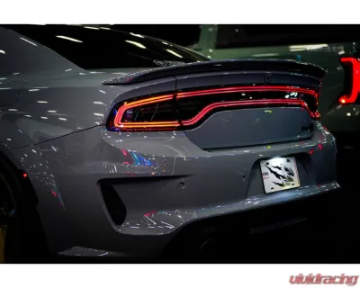Chrome NOVA-Series Prismatic LED Taillights Dodge Charger 2015-2023 AlphaRex - 642032