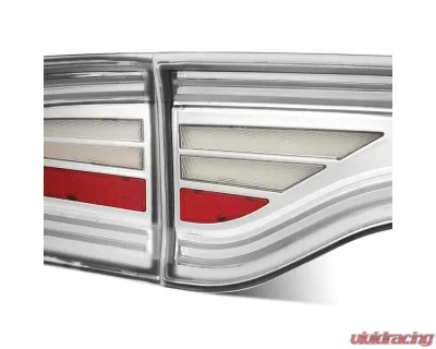 Chrome NOVA-Series Prismatic LED Taillights Dodge Charger 2015-2023 AlphaRex - 642032