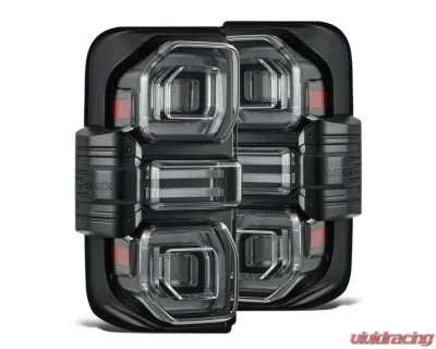 Black NOVA-Series Prismatic LED Taillights w/ Converter Ford Bronco 2021-2025 AlphaRex - 659040