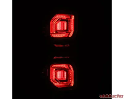 Black NOVA-Series Prismatic LED Taillights w/ Converter Ford Bronco 2021-2025 AlphaRex - 659040