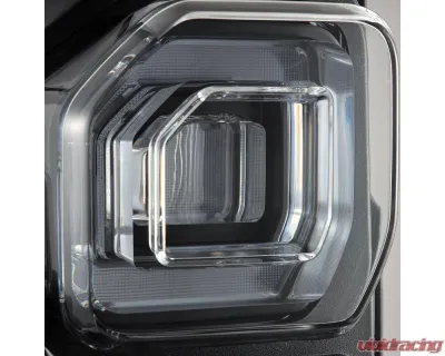 Black NOVA-Series Prismatic LED Taillights w/ Converter Ford Bronco 2021-2025 AlphaRex - 659040
