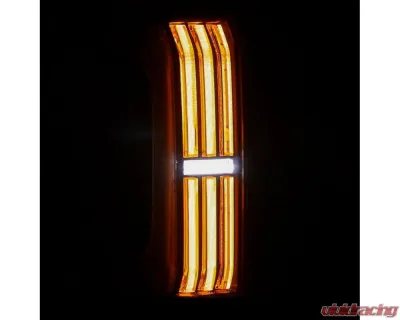 Black-Red NOVA-Series Prismatic LED Taillights Toyota Tacoma 2024+ AlphaRex - 679010