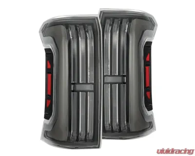 Black NOVA-Series Prismatic LED Taillights Toyota Tacoma 2024+ AlphaRex - 679020