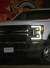 Chrome PRO-Series Halogen Projector Headlights Ford Super Duty 2017-2019 AlphaRex                                     - 880107 - Image 4