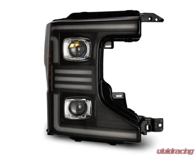 Black PRO-Series Halogen Projector Headlights Ford Super Duty 2020-2022 AlphaRex USA - 880344