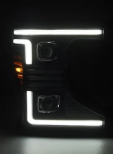 Black PRO-Series Halogen Projector Headlights Ford Super Duty 2020-2022 AlphaRex USA                                     - 880344 - Image 11