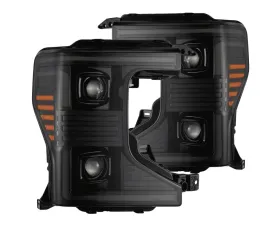Alpha-Black PRO-Series Halogen Projector Headlights Ford Super Duty 2020-2022 AlphaRex