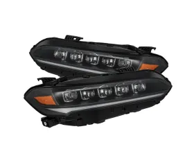 Black NOVA-Series LED Projector Headlights Honda Civic 2022-2025 AlphaRex