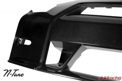 N-Tune V1 Front Bumper FRP and Carbon Fiber 2x2 Gloss Nissan GTR R35 2009-2016 Nissan GTR R35 2009-2016 - N100-1000