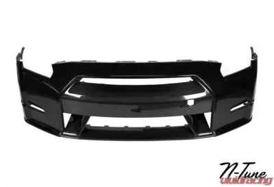 N-Tune V1 Front Bumper FRP and Carbon Fiber 2x2 Gloss Nissan GTR R35 2009-2016 Nissan GTR R35 2009-2016 - N100-1000