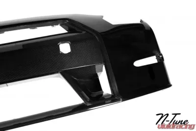 N-Tune V1 Front Bumper FRP and Carbon Fiber 2x2 Gloss Nissan GTR R35 2009-2016 Nissan GTR R35 2009-2016 - N100-1000