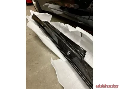 N-Tune CF 2x2 Gloss Spec T Side Skirts Nissan R35 GTR 2017-2022 - N500-6001