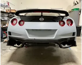 N-Tune CF 2x2 Gloss Spec T Rear Bumper Lower Cover Nissan R35 GTR 2017-2022