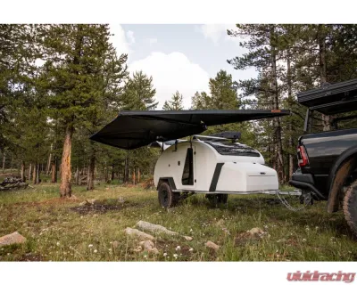 ROAM Adventure Co ROAM Arc 180 Awning, 180" Universal Fit, Durable Fabric, Gray - ROAM-AWN-ARC180