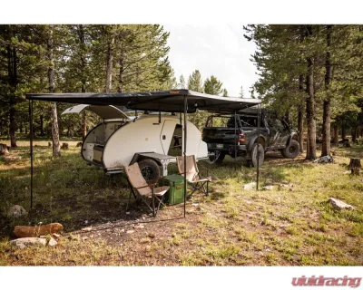 ROAM Adventure Co ROAM Arc 180 Awning, 180" Universal Fit, Durable Fabric, Gray - ROAM-AWN-ARC180