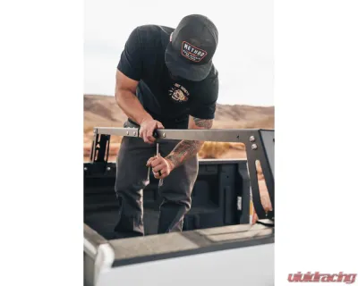 ROAM Adventure Co Universal Truck Bed Bars - 2pc, Durable Steel, Black Finish - ROAM-BEDBARS-2PC