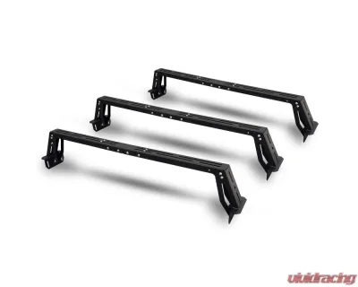 ROAM Adventure Co Universal Truck Bed Bars - 3 Piece Set, Durable Steel, Black Finish - ROAM-BEDBARS-3PC