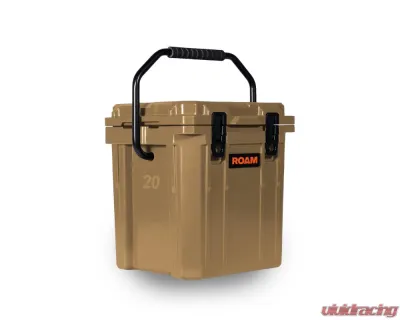 ROAM Adventure Co 20QT Rugged Ice Bucket Desert Tan V2 for Outdoor Use - ROAM-CLR-20IB-DESERTTAN-V2