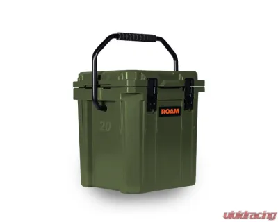 ROAM Adventure Co 20QT Rugged Ice Bucket Desert Tan V2 for Outdoor Use - ROAM-CLR-20IB-ODGREEN-V2