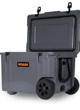 ROAM Adventure Co 55QT Slate Rolling Rugged Cooler - Durable Insulated Ice Chest                                     - ROAM-CLR-55W-SLATE-V2 - Image 3