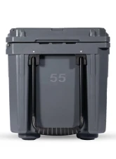 ROAM Adventure Co 55QT Slate Rolling Rugged Cooler - Durable Insulated Ice Chest                                     - ROAM-CLR-55W-SLATE-V2 - Image 5