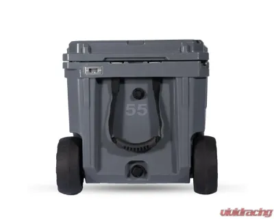 ROAM Adventure Co 55QT Slate Rolling Rugged Cooler - Durable Insulated Ice Chest - ROAM-CLR-55W-SLATE-V2