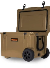 ROAM Adventure Co 80QT Rolling Rugged Cooler Desert Tan V2                                     - ROAM-CLR-80W-DESERTTAN-V2 - Image 3