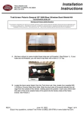 Trail Armor Rear Window Dust Shield Polaris General 1000 | 4 1000 | XP 1000 | XP 4 1000 (All Editions) 2020-2025                                     - TA010RWDSEC-GENXP - Image 4