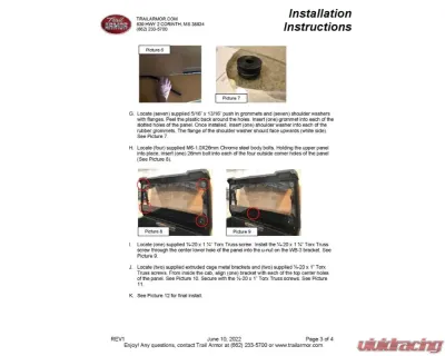 Trail Armor Rear Window Dust Shield Polaris General 1000 | 4 1000 | XP 1000 | XP 4 1000 (All Editions) 2020-2025 - TA010RWDSEC-GENXP