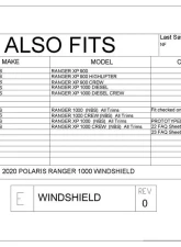 Trail Armor Windshield Polaris Ranger XP 570 | Ranger XP 900 | XP 1000 2013-2025                                     - TA010SHLDEC-PR1000 - Image 5