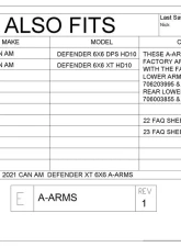 Trail Armor Factory Arched A-Arms iMpact A-Arm Guards Can-Am Defender 6x6 Limited HD10 | XT HD10 2020-2025                                     - TA011ARMIMP-CAD-ARCH6x6 - Image 11