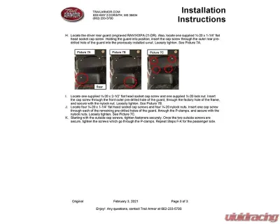 Trail Armor Factory Arched A-Arm Guards Polaris Ranger XP 1000 | Ranger XP 1000 Crew 2021-2025 - TA011ARMIMP-PR1000XPA-21
