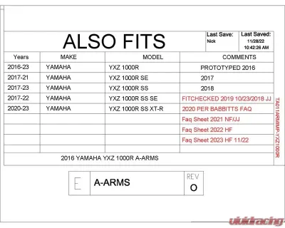 Trail Armor iMpact A-Arm CV Front A-Arm & Rear Trailing Arm Guards Yamaha YXZ 1000R 2016-2025 - TA011ARMIMP-YXZ
