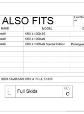 Trail Armor Full Skids w/ Integrated Side Skid Plates Kawasaki KRX 4 1000 (All Editions) 2023-2025                                     - TA012FULLSKID-KAW-KRX4 - Image 9