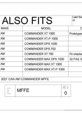 Trail Armor Mud Flap Fender Extensions Can-Am Commander 2021-2023                                     - TAMFFE-CACXT - Image 18